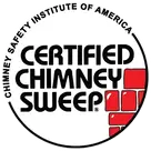 logo for a Certified Chimney Sweep, affiliated with the Chimney Safety Institute of America.
